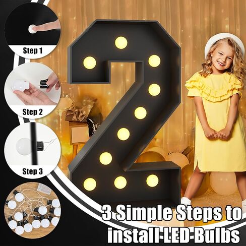 4FT Marquee Light up Numbers 80 Large Black Marquee Numbers for 80th Birthday Decorations Mosaic Numbers Frame Giant Cardboard Numbers with Light Bulbs Pre-Cut Cut-Out Foam Board DIY Anniversary Decor in Saudi Arabia
