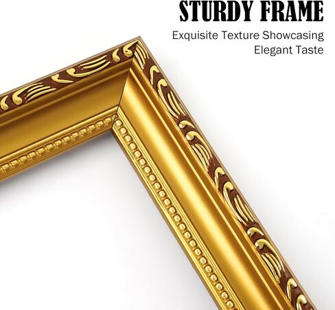 MIEVU 8×10 Picture Frame Gold Bulk- 6PCS Vintage Picture Frames for Wall Hanging And Tabletop Display, Ornate Photo Frame for Poster, 8x10 Gold Frames of 6 in Saudi Arabia