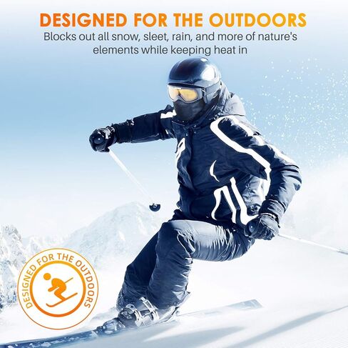 مجرفة ثلج قابلة للطي مقاس 39 بوصة من AstroAI وقناع تزلج مضاد للرياح للطقس البارد in Kuwait