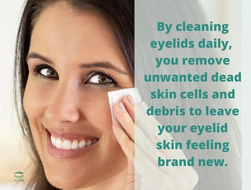 Tea Tree Eyelid Cleanser Wipes – 30 Single-Use Towelettes – Eyelash & Eyelid Wipes for Soothing Dry Eye Irritation, Demodex Removal & More​ in Saudi Arabia