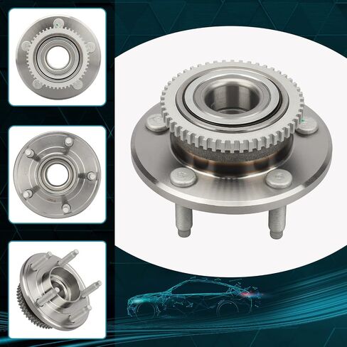 IRONTEK Front Wheel Hub and Bearing Assembly (5 Lugs W/ABS) Compatible for 2005-2014 Ford Mustang 2005-2007 Avanti 2 PCS 513221x2 in Saudi Arabia