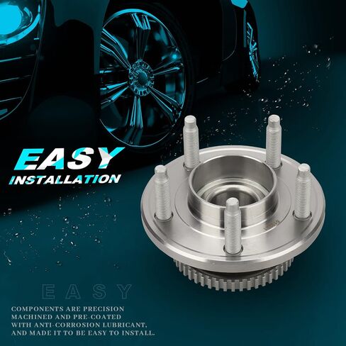 IRONTEK Front Wheel Hub and Bearing Assembly (5 Lugs W/ABS) Compatible for 2005-2014 Ford Mustang 2005-2007 Avanti 2 PCS 513221x2 in Saudi Arabia
