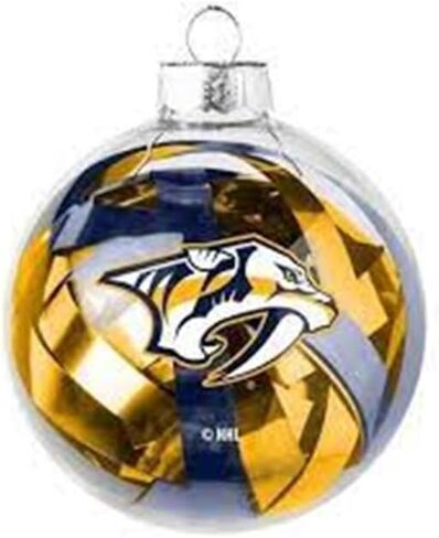 NHL Large Tinsel Ball Ornament in Saudi Arabia