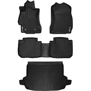 MAXLINER Floor Mats and Cargo Liner Set Black for 2014-2018 Subaru Forester