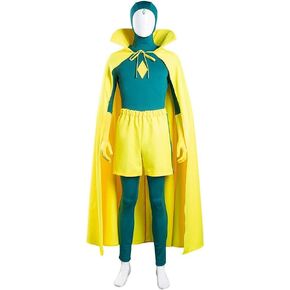 Wanda Maximoff Witch Costume Vision Costume Cosplay Superhero Scarlet Witch Costume Halloween Costume Cloak Cape Suit