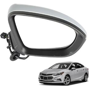 Left Side Driver Mirrors Heated Manual 5 Pins Power Glass Replacement for 2016 2017 2018 2019 Cruze 39125815 GM1320542