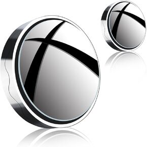 Blind Spot Mirrors For Cars -Convex Glass Angle Adjustable For Side Rearview Mirrors, Long Lasting, Fan Shaped Frameless Rotatable Wide Angle Blind Spot Mirror For Vehicle, Car Accessories (Sector)