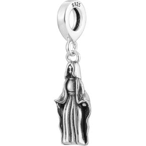 Mother Mary Virgin Mary Jesus Christian 925 Sterling Silver Charm Bead For Pandora & Similar Charm Bracelets or Necklaces