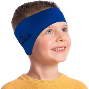 Water Gear Ear Wrap - Great for Swimmers with Sensitive Ears - Prevents Ear Infections - Comfortable and Secure Fit - Adult Blue