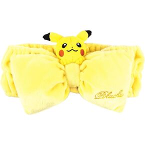 T'S Factory PM-5537524PC Pokemon Hair Band, Thick, Yellow, Pikachu with Ribbon