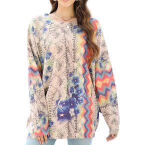 Sweaters for Women Oversized Sweaters Casual Boho Clothes Knit Tops Trendy Graphic Sweater
