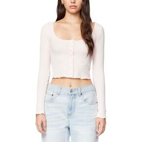 سترة صوفية نسائية من Florence by Mills من Fluffy Snuggle Micro Thermal Baby بأزرار أمامية in Kuwait