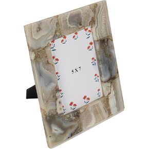 Creative Co-Op Agate Photo Frame, Multicolor