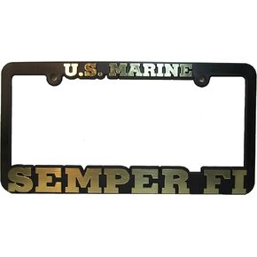 US Marine Semper FI Auto License Plate Frame USMC