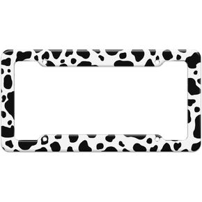Graphics and More Blank Cow Print Pattern License Plate Frame