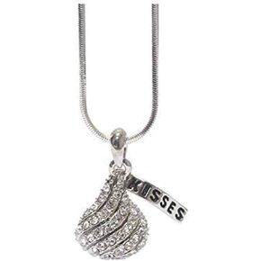 Recyclebabe Necklaces Candy Kiss Necklace C33 Crystal Luxury Plated So Cute