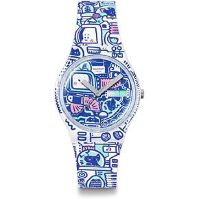 Swatch Casual Watch Unisex White Bio-sourced Quartz B-BOT