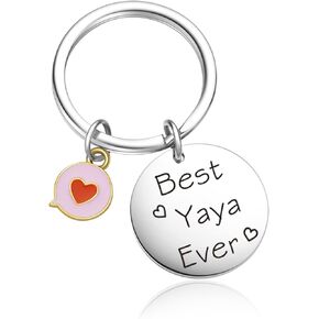Yaya Thank You Gifts For Grandmother Keychain Yaya Keychain Granny Jewelry Gigi Jewelry