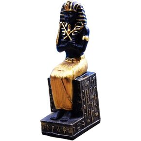 1Pc Egyptian Pharaoh Figurine Crafts for Home Office Decor Collectible Ancient Egyptian Artware Table Decoration Unique Pharaoh Sculpture