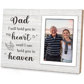Memorial Gifts for Loss of Father, Loss of Dad Sympathy Gift - Memorial Picture Frame - Condolence Bereavement Gifts for Loss of Father, in Memory of Dad Grief Gifts - 4x6 Inche Photo