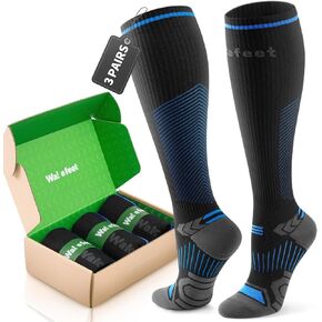 Compression Socks Men & Women 3 Pairs, 20-30mmHg Knee High Socks, Compression stockings Sports, Running, Fitness