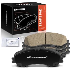 A-Premium Front Ceramic Disc Brake Pads Set Compatible with Nissan Rogue 2014-2019 & Infiniti Q50 2014-2023, Q60 2017-2022, QX50 2016-2017/2019-2023, QX55 2022-2023, 4 Pcs