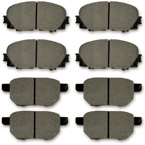 Front Rear D1184 D1354 Ceramic Brake Pads Sets Replacement for Pontiac Vibe 2009-2010, For Scion xB 2008-2015, For Toyota Corolla 2009-2019, For Toyota Matrix 2009-2014
