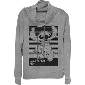 Disney Lilo Stitch Liner Women's Long Sleeve Cowl Neck Pullover