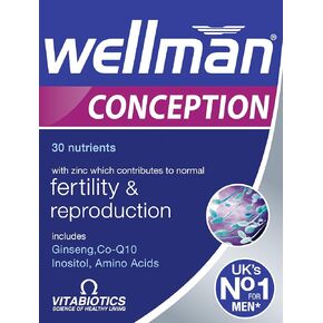 Vitabiotics Wellman Conception Tablets 30 Capsules