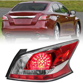 Huray Right Halogen Tail Light Fit for Nissan Altima 2013 2014 2015 RH Taillight Tail lamp Rear Brake Lamp Assembly Replacement Accessory Replacement for NI2801195 (Passenger Side)