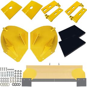 Snow Plow Pro-Wing Blade Extenders Extensions,Snow Plow Pro Blade Expander, Heavy Duty Snow Plow Expander, Fit for PW22 Compatible with Meyer West Boss Snow Plow Blade Expander(Yellow)