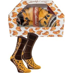 Rainbow Socks - Women Men Cotton Socks French Croissants 1 Pair