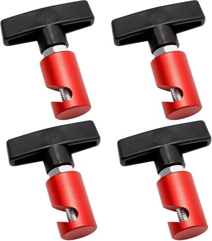 Red 0.55 Inch Car Hood Prop Struts Clamp Lift Support Clip for Car Rod Retaining Holder Tool 4 Pcs in Saudi Arabia