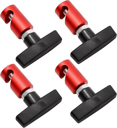 Red 0.55 Inch Car Hood Prop Struts Clamp Lift Support Clip for Car Rod Retaining Holder Tool 4 Pcs in Saudi Arabia
