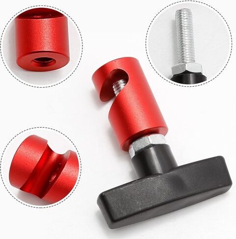 Red 0.55 Inch Car Hood Prop Struts Clamp Lift Support Clip for Car Rod Retaining Holder Tool 4 Pcs in Saudi Arabia