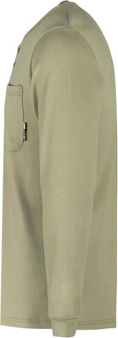 KONRECO FR Shirts for Men Long Sleeve 7oz Cotton Flame Resistant/Fire Retardant CAT2 Henley Shirt in Saudi Arabia