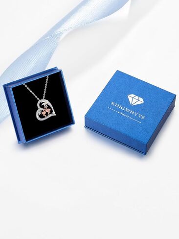 KINGWHYTE Flamingo Necklace for Women 925 Sterling Silver Necklace Pink Flamingo Necklace Flamingo Gifts for Women in Kuwait