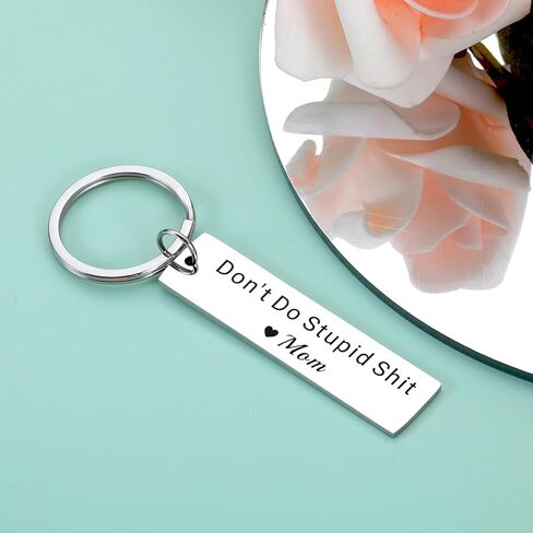 هدايا عيد الحب لابنتها-لا تفعل غبي sh t المفاتيح، هدايا لابن من أمي، هدايا عيد الحب للأطفال، أفضل الهدايا لفتاة تبلغ من العمر 20 عامًا، سلاسل مفاتيح مضحكة للفتيات، هدايا عيد ميلاد للمراهقين in Kuwait