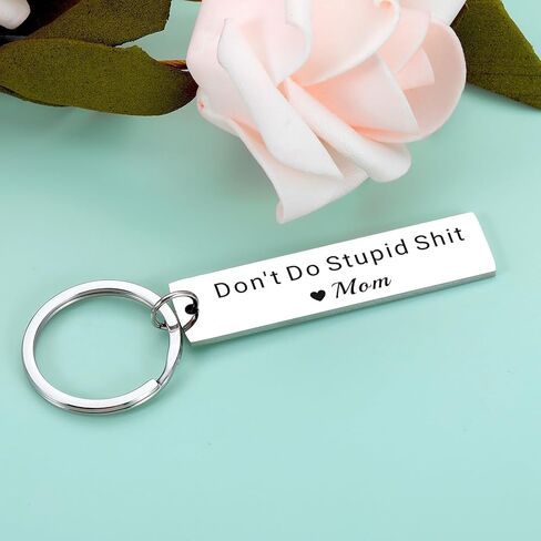 هدايا عيد الحب لابنتها-لا تفعل غبي sh t المفاتيح، هدايا لابن من أمي، هدايا عيد الحب للأطفال، أفضل الهدايا لفتاة تبلغ من العمر 20 عامًا، سلاسل مفاتيح مضحكة للفتيات، هدايا عيد ميلاد للمراهقين in Kuwait