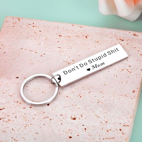 هدايا عيد الحب لابنتها-لا تفعل غبي sh t المفاتيح، هدايا لابن من أمي، هدايا عيد الحب للأطفال، أفضل الهدايا لفتاة تبلغ من العمر 20 عامًا، سلاسل مفاتيح مضحكة للفتيات، هدايا عيد ميلاد للمراهقين in Kuwait