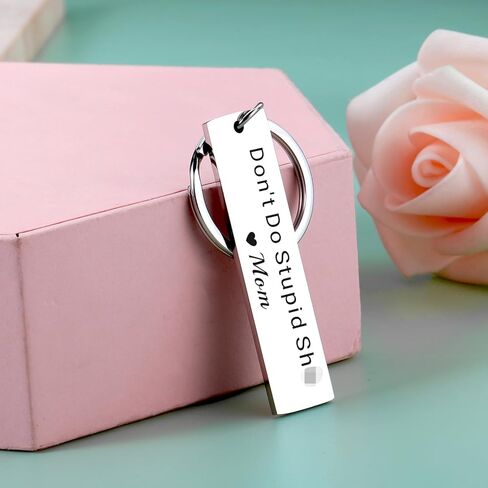 هدايا عيد الحب لابنتها-لا تفعل غبي sh t المفاتيح، هدايا لابن من أمي، هدايا عيد الحب للأطفال، أفضل الهدايا لفتاة تبلغ من العمر 20 عامًا، سلاسل مفاتيح مضحكة للفتيات، هدايا عيد ميلاد للمراهقين in Kuwait