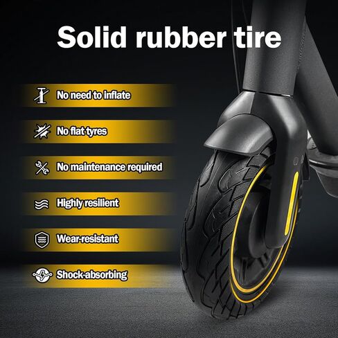 10x2.5 Inch Scooter Solid Tire for Segway Ninebot MAX G30/G30P/G30LP/G30D/G30E Gotrax G5/G6/G MAX Hiboy S2 MAX Electric Scooter Front or Rear Replacement 60/70-6.5 Rubber Tires (2 PCS) in Saudi Arabia