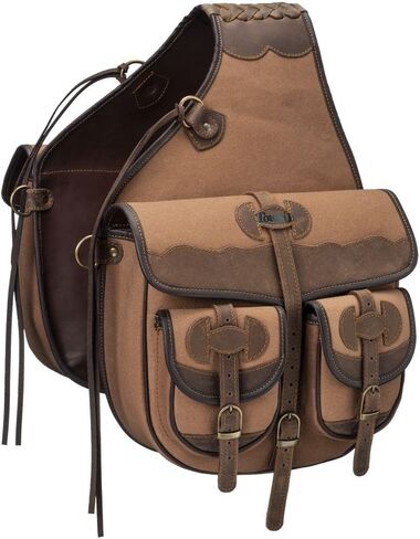 Tough1 Canvas Trail Bag with Leather Accents - Sage in Saudi Arabia