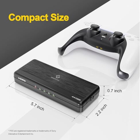 موزع HDMI 4K@60 هرتز 1 في 2 مع خاصية تقليل الحجم الذكي HDR HDCP 2.2 إدارة EDID ودعم 1080p و3D in Kuwait