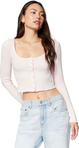 سترة صوفية نسائية من Florence by Mills من Fluffy Snuggle Micro Thermal Baby بأزرار أمامية in Kuwait