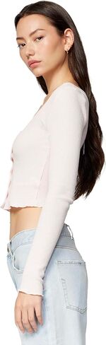 سترة صوفية نسائية من Florence by Mills من Fluffy Snuggle Micro Thermal Baby بأزرار أمامية in Kuwait