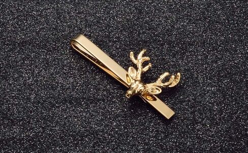 Christmas Tie Clips for Men 14k Gold Plated Silver Tie Pins with Cute Animal Deer/Lion/Dog/Cat Tie Bars Necktie Suit Tie Accessories Jewelry in Kuwait