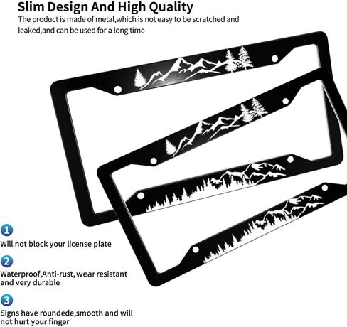 Cute Cherry License Plate Frames for Women Men, 2 Pack License Plate Covers Decorative Aluminum License Plate Holder Red Car Accessories in Saudi Arabia