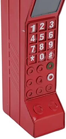 Estink Retro Brick Cell Phone Ornament, Retro Cellphone Model Old Fashioned Cellular Phone Model Ornament Vintage Simulation Photographic Props Stylized Ornaments for Home Stage (Black) in Saudi Arabia