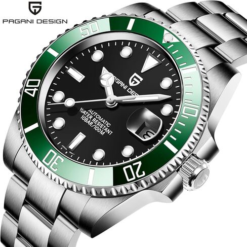 CEYADG Pagani Design Watches for Men Japan NH35 Movement Automatic Watch 40mm Stainless Steel Diver Waterproof Sapphire Crystal Sport Mens Watches in Kuwait